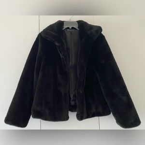 Black Faux Fur Jacket